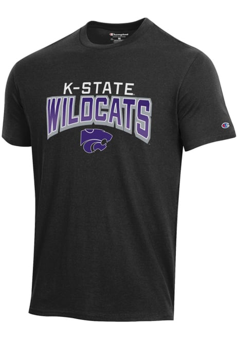 K-State Wildcats Black Champion Stadium Clear Gel Short Sleeve T Shirt