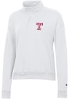 Main image for Champion Temple Owls Womens White Powerblend 1/4 Zip Pullover
