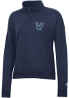 Main image for Champion Villanova Wildcats Womens Navy Blue Powerblend 1/4 Zip Pullover