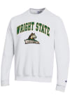 Main image for Champion Wright State Raiders Mens White Arch Mascot Long Sleeve Crew Sweatshirt