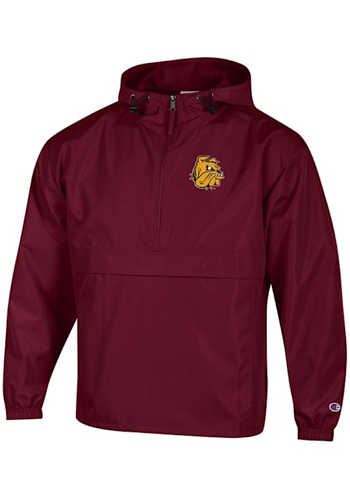 Champion UMD Bulldogs Mens MAROON Primary Logo Light Weight Jacket