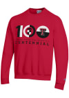 Main image for Champion Texas Tech Red Raiders Mens Red 100 Year Centennial Long Sleeve Crew Sweatshirt