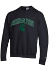 Main image for Mens Michigan State Spartans Black Champion Arch Mascot Crew Sweatshirt