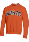 Main image for Champion Oklahoma State Cowboys Mens Orange Arch Name Long Sleeve Crew Sweatshirt