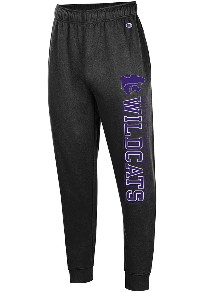 Champion KState Wildcats Men s Black Stadium Fleece Cargo Sweatpants Black 60 Cotton 40 POLYESTER Size 2XL Rally House