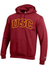 Main image for Mens USC Trojans Cardinal Champion Arch Name Hooded Sweatshirt