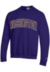 Main image for Mens Washington Huskies Purple Champion Arch Name Crew Sweatshirt