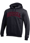 Main image for Champion Georgia Bulldogs Mens Black Arch Name Long Sleeve Hoodie