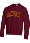 Main image for Mens Minnesota Golden Gophers Maroon Champion Arch Name Crew Sweatshirt