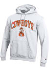 Main image for Champion Oklahoma State Cowboys Mens White Vault Arch Mascot Long Sleeve Hoodie
