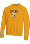 Main image for Champion Valparaiso Beacons Mens Gold Primary Logo Long Sleeve Crew Sweatshirt