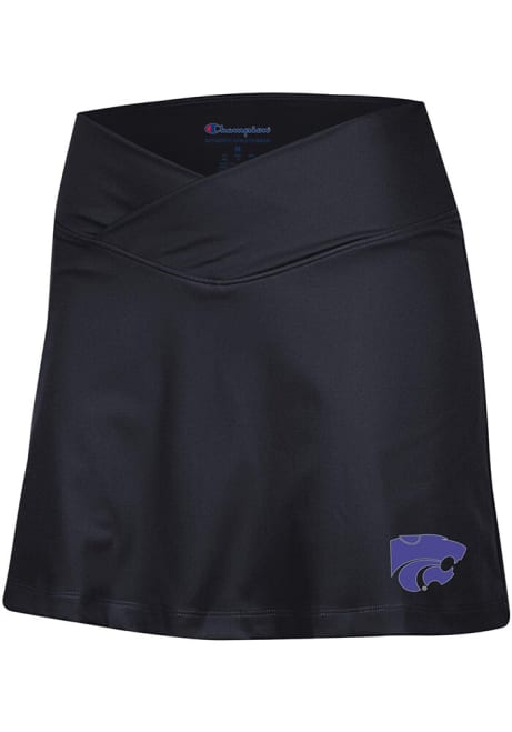 Womens K-State Wildcats Black Champion Fitted Skort Skirt