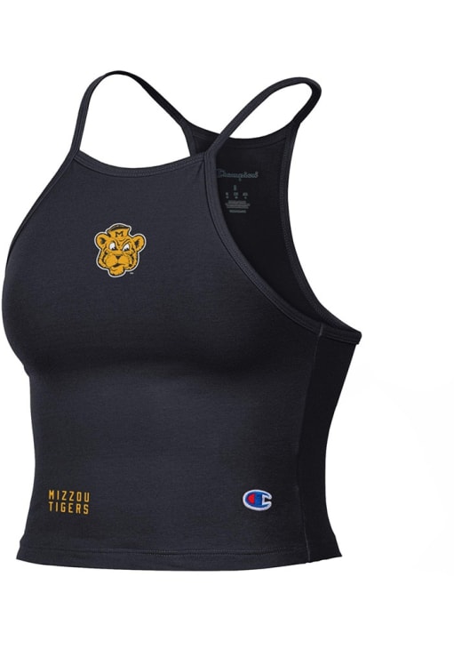 Champion Missouri Tigers Womens Black Halter Crop Tank Top