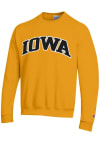 Main image for Champion Iowa Hawkeyes Mens Gold Arch Name Long Sleeve Crew Sweatshirt