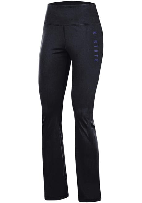 Womens K-State Wildcats Black Champion Yoga Flare Pants