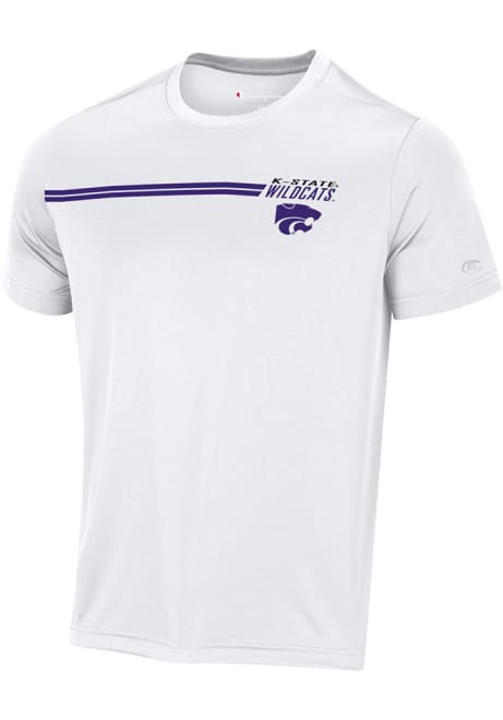 K-State Wildcats White Champion Stadium Impact Short Sleeve T Shirt