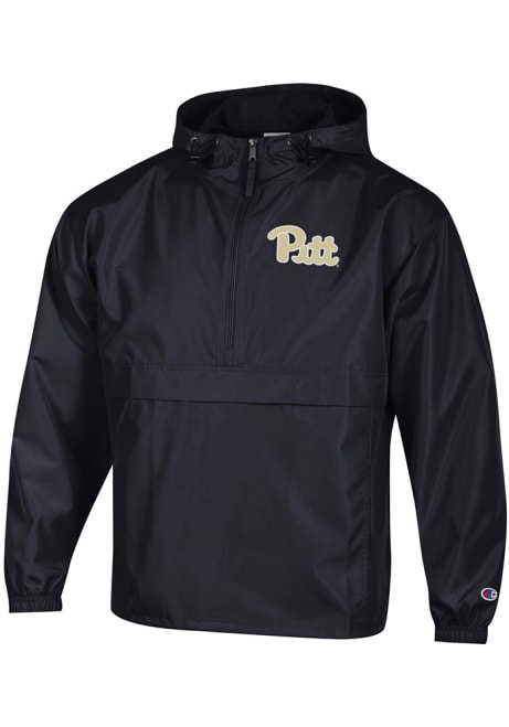 Mens Pitt Panthers Black Champion Packable Light Weight Jacket