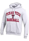 Main image for Champion Texas Tech Red Raiders Mens White Baseball Number 1 Long Sleeve Hoodie