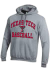 Main image for Champion Texas Tech Red Raiders Mens Grey Basketball Number 1 Long Sleeve Hoodie