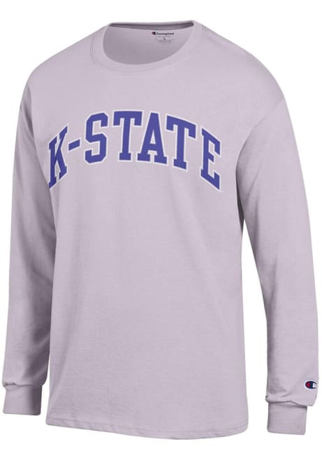 Mens K-State Wildcats Lavender Champion Arch Name Tee