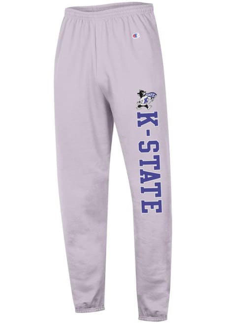 Mens K-State Wildcats Lavender Champion Powerblend Closed Bottom Willie Sweatpants