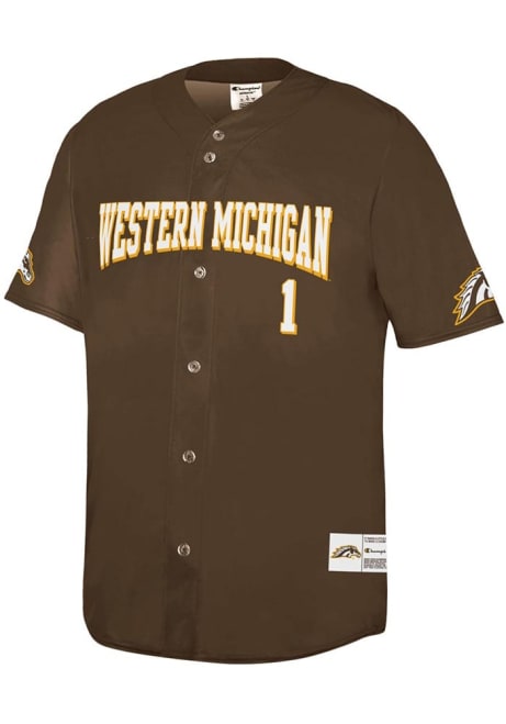 Mens Western Michigan Broncos Brown Champion Sublimated Fashion Jersey