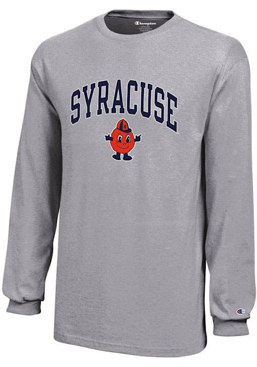 Champion Syracuse Orange Youth HEATHERGREY No Long Sleeve Tee