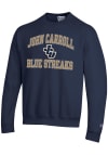 Main image for Champion John Carroll Blue Streaks Mens Navy Blue No 1 Graphic Long Sleeve Crew Sweatshirt