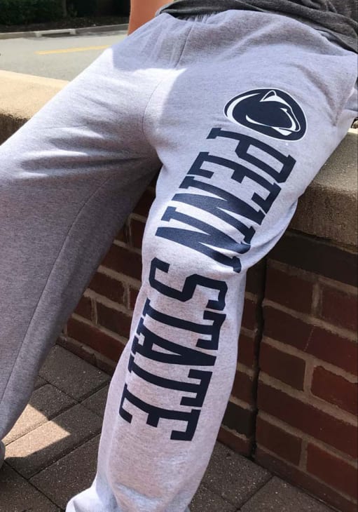 Penn State Nittany Lions Champion Grey Open Bottom Sweatpants