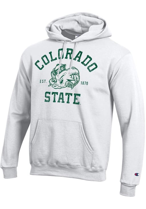 Champion Colorado State Rams Mens White No Vault Hoodie 147503748