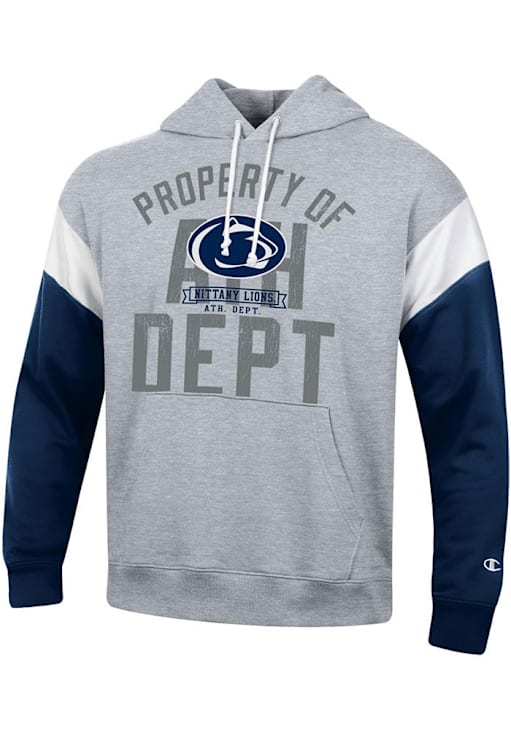 Champion Penn State Nittany Lions Mens GREY Superfan Colorblock