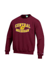 Main image for Champion Central Michigan Chippewas Mens Maroon No1 Long Sleeve Crew Sweatshirt