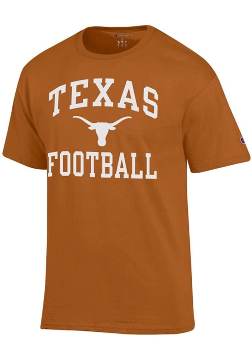 Champion Texas Longhorns Burnt Orange Football Short Sleeve T Shirt