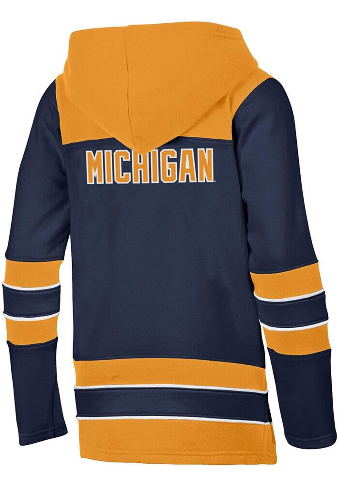 Champion Youth NAVY Michigan Wolverines Superfan Hockey Long