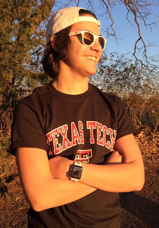 Champion Texas Tech Red Raiders Black Arch Mascot Short Sleeve T Shirt