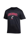 Cincinnati Bearcats Champion Arch Mascot T Shirt - Black