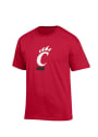 Cincinnati Bearcats Champion Big Logo T Shirt - Red