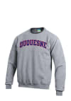 Main image for Champion Duquesne Dukes Mens Grey Fleece Long Sleeve Crew Sweatshirt