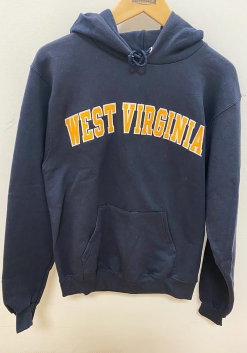 Champion West Virginia Mountaineers Twill Hoodie - Navy Blue