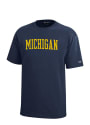 Michigan Wolverines Youth Navy Blue Rally Loud T-Shirt