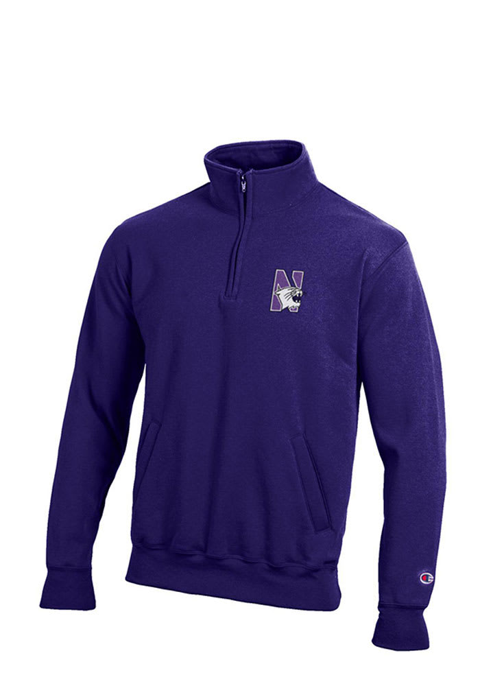 ★非売品◆サインCD◆B.D.U◆Wishpool Champion Mens PURPLE Northwestern Wildcats Logo Long Sleeve