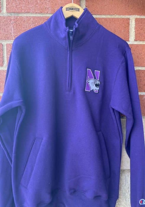 Champion Northwestern Wildcats Logo Pullover - Purple