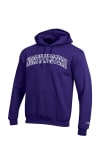 Main image for Mens Northwestern Wildcats Purple Champion Twill Hooded Sweatshirt