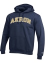 Akron Zips Champion Fleece Hooded Sweatshirt - Navy Blue