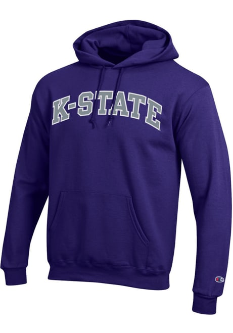 Mens K-State Wildcats Purple Champion Arch Hooded Sweatshirt