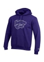 K-State Wildcats Champion Logo Hooded Sweatshirt - Purple