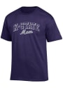 K-State Wildcats Womens Champion Mom T-Shirt - Purple