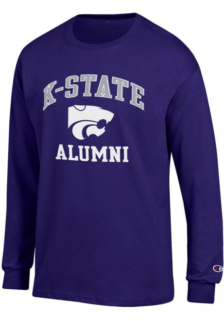 Mens K-State Wildcats Purple Champion Alumni Tee
