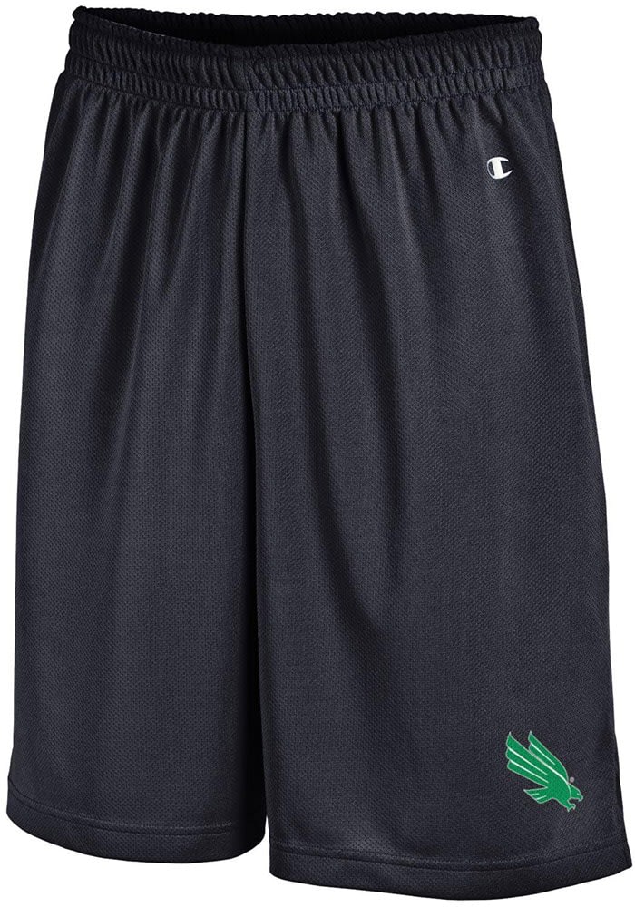 Champion North Texas Mean Green Black Mesh Shorts Black 100 Polyester Mesh Size M Rally House