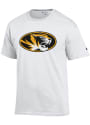 Champion Missouri Tigers White Primary Logo Tee